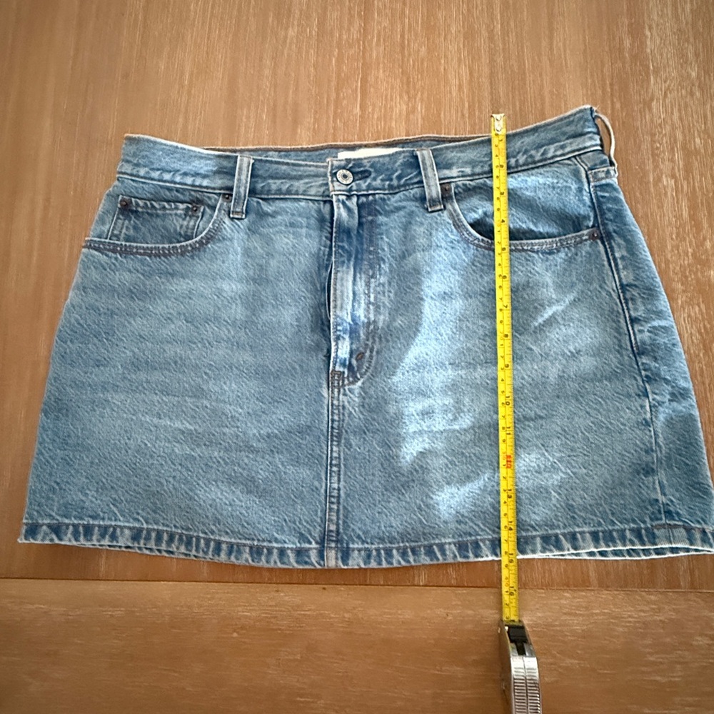 Abercrombie & Fitch Light Blue Denim Mini Skirt